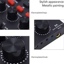 带音频接口、DJ混音效果器和变声器的现场声卡，适用于直播、播客、游戏 - 工作室设备 - 彩色 - 查看 6