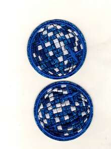 Disco Ball, Shiny Ball Pattern Cloth Patch, Cartoon Style Embroidered Sew-On Applique, DIY Craft, Suitable For Clothes, Shoes, Hats, Bags, Etc. - Pink - View 26