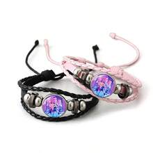 1pc Handmade Adjustable Bracelet With Time Gem, Witch Hunting Themed Wristband - Multicolor - View 1