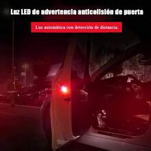 4 Luces Led Carro Abrir Puerta Inducción Estrobo Alarma Auto - Luz roja - Ver 4