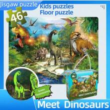 PurpleFox Dinosaur & World Map Floor Puzzle, Educational Toy For Children 3+ Years Old, 3-6 Years, 8-10 Years, Unisex, Christmas Gift - Jisgaw - View 7