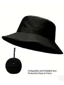 قبعة دلو قابلة للطي متعددة الوظائف بلون أحادي للنساء، قبعة شمس رياضية بسيطة عصرية سريعة الجفاف وخفيفة الوزن، مناسبة للأنشطة الخارجية كالدراجات والتنزه والصيد - A - مشاهدة 9