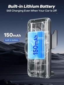 REMAX Giá đỡ điện thoại trên ô tô sạc nhanh 15W với đèn RGB bắt mắt, kẹp tự động xoay 90°, phụ kiện ô tô đa năng, cần thiết cho du lịch, tương thích với sạc Type-C của Apple/Android. - F18 - Xem 7