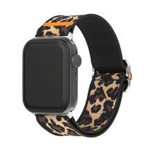 1pc Unisex Band, Nylon Material, Fits 38mm 40mm 41mm 42mm 44mm 45mm 46mm 49mm, Compatible With Apple Watch SE 11/10/9/8/7/6/5/4/3/2/1/Ultra 2, Elastic Rope Stretch Canvas Strap - Multicolor - View 6