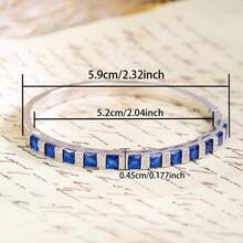 1件S925纯银手链，镶嵌实验室培育宝石，优雅精致，适合盛大晚宴、鸡尾酒会等奢华场合，可作为周年纪念礼物送给爱人，璀璨的红宝石点缀着闪耀的钻石，表达热烈的情感。 - 銀色 - 查看 2