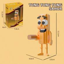 Tung Tung Sahur Character Building Blocks Toy, Tralalero Tralala, LiriLi Larrla, Boneca Ambalam Character Building Blocks Toy, Party Gift - Multicolor - View 16