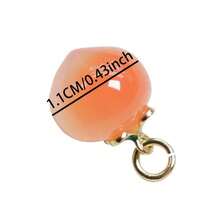 4pcs Natural Agate Pink Pendant, Crystal Pink DIY Beads, Can Be Used To Make Bracelets And Earrings, Gemstone Material, No Power Required - Multicolor - View 2