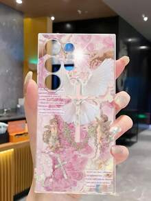 1 chiếc ốp lưng điện thoại mềm hình thiên thần, thánh giá, chim bồ câu trắng, khẩu hiệu hoa, tương thích với Honor, Redmi, Galaxy A04e/12/A13/A14/A34/A50/A52/A53/A54/S21/S22/S23/S24/S25/S25Ultra, 6A/7A/8A, 12T/13T, phiên bản quốc tế, không phải phiên bản nội địa. - Trong sáng - Xem 6