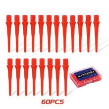 60支专业电子软式飞镖，ABS材质，多种颜色可选，高品质软式飞镖镖尖，飞镖配件，圣诞节礼物，复活节礼物，父亲节礼物（送给爸爸）