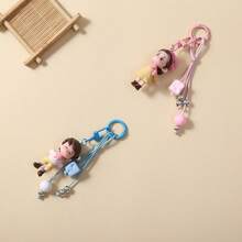 Creative Couple Doll Mobile Phone Chain Key Chain Exquisite Girl Bag Pendant Mobile Phone Shell Key Chain Pendant Wholesale - Multicolor - View 9