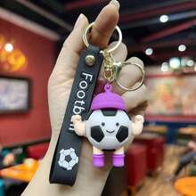 1pc World Cup Football Keychain, Cartoon Football 3D Figurine Keyring, Suitable For Daily Use, Festivals, Parties, Gift For Friends - Multicolor - View 9