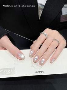 MeC 12ml 9色爆炸水晶玻璃珠猫眼凝胶指甲油，超炫全息LED发光可卸半永久美甲油，家用及美甲沙龙适用，女士居家美甲沙龙礼物 - 彩色 - 查看 21