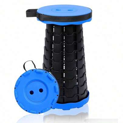 Este taburete plegable actualizado puede soportar hasta 300 libras. Es ligero, resistente, portátil y plegable. Taburete de camping retráctil, adecuado para que los adultos disfruten de actividades al aire libre como la pesca, el senderismo y la barbacoa.