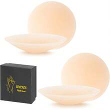 Nipple Covers Non Adhesive, Grippy Seamless Covers, Silicone Nipple Covers Nipple Pasties For Women - Nude - 查看 7
