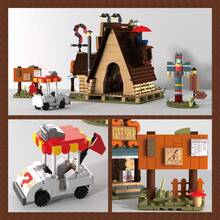 "Mysterious House" Brick Construction Kit - Architectural Model Inspired By The Fantasy Universe - Ghost Stories Hut - View 3