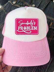 2pcs 'Somebody's Problem' Embroidered Iron On Patches, Cute Iron-On/Sew-On Appliques Patch For Trucker Hats, Jeans, Shirts, Jackets And Bags, Casual Apparel & Accessories-Halloween,Christmas,Fall,Winter, Supplies EPRA - 多色 - 查看 3