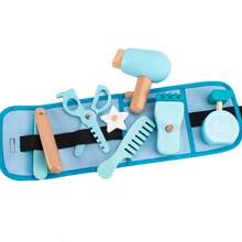 3-6 Years Old Kids Realistic Repair Tool Waist Bag Role Play Wooden Toy Screw Assembly DIY Fun - Multicolor - View 13