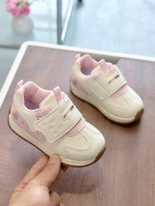 1双儿童运动鞋，新款春秋季女童鞋，男童鞋，防滑软底休闲鞋，幼儿鞋，鞋子 - 粉色 - 查看 4