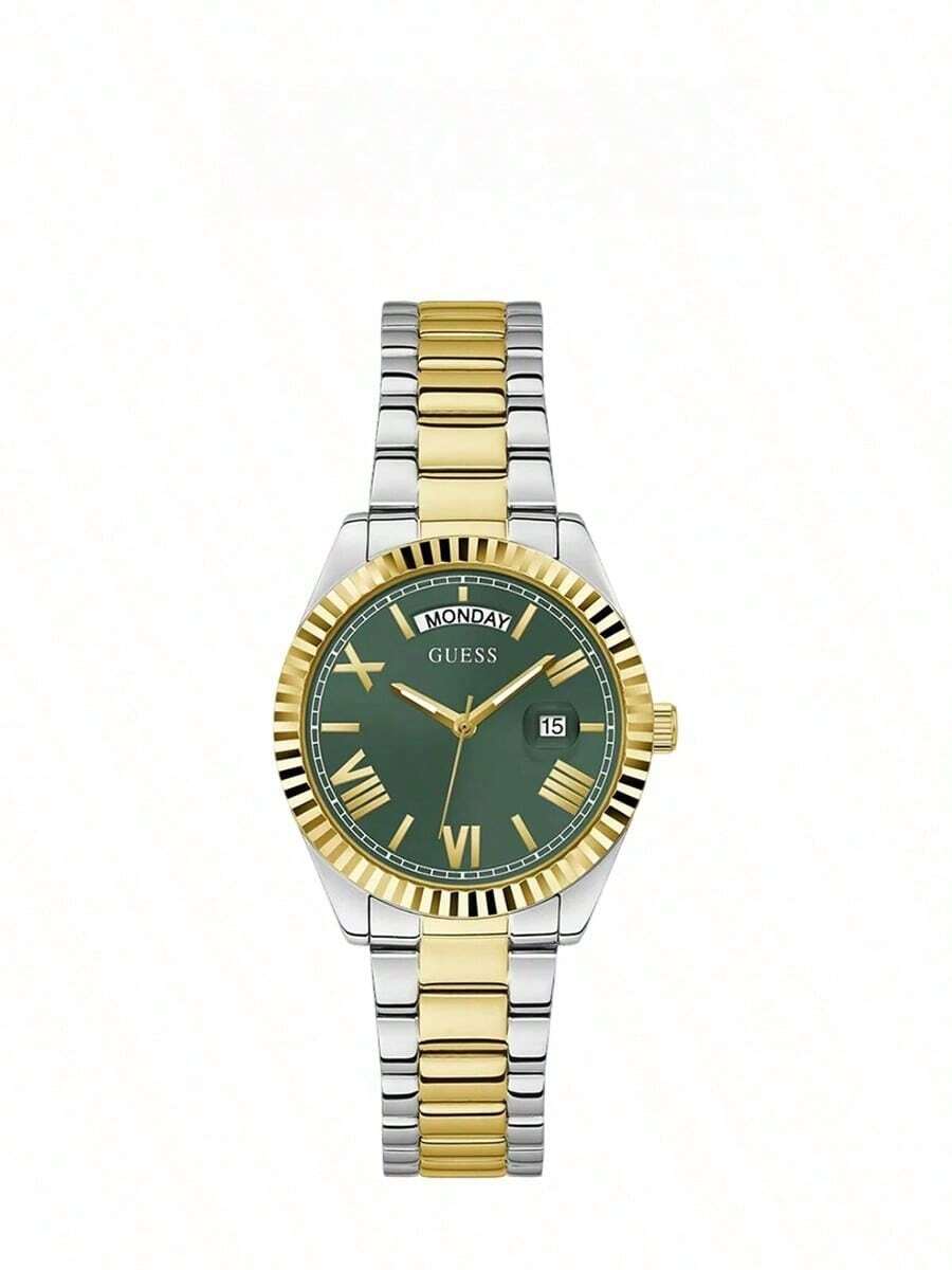 Guess Women's Quartz Watch, Quartz Movement, Stainless Steel Strap And Dial, Stainless Steel Case, 30M Water Resistant, Suitable For Daily Wear, Birthday, Anniversary, Valentine's Day Gift GW0308L1 - Green - View 1