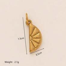 1件欧美时尚不锈钢仿食品系列可乐巧克力夹心爆米花金色吊坠，日常展示饰品，电镀18K金，不易氧化，DIY珠宝配件，项链配件，手链配件，耳环配件，钥匙扣配件，包包配件，女士珠宝配件，钱包配件，小吊坠，礼品。 - 金色 - 查看 15