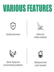 JUE FISH JUEFISH墙面修补膏 - 遮盖污渍、清洁墙面、修补剥落油漆、防水裂缝填充、房屋墙面修补膏、修补墙面损伤、划痕、凹痕、裂缝、钉孔、墙面修补膏、墙面修补套装、剥落油漆和裂缝修补剂、遮盖污渍和划痕、钉孔墙面修补膏、白色家用腻子、防霉无味墙面修补膏 - 彩色 - 查看 6