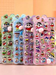 蜡笔小新动漫可爱趣味厚软捏解冻贴纸卡通玩具独角兽动物 - 彩色 - 查看 1