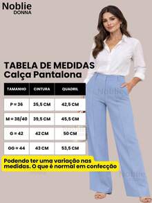 Women's Tailored Dress Pants, Wide Leg, With Zipper, Pockets, And Button, For Office Use. - Baby Blue - View 2