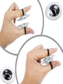 2pcs Gold Finger Cymbals, Suitable For Belly Dancers And Party Use Percussion Instrument - Finger Gong - View 4