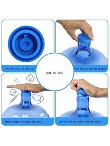 1个家用硅胶水瓶防尘盖，便携式饮水机水桶密封盖