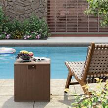 Outdoor Storage Box, Cabinet, And Shelf - Brown RATTAN - View 3