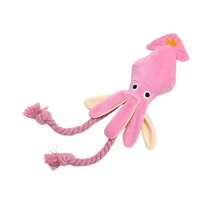1pc Pink Octopus Shaped Dog Chew Toy With Squeaker, Rope Design Attracts Dog's Attention, Helps Relieve Boredom And Anxiety, Suitable For Medium And Small , Realistic Tentacles For Teething And Chewing, Pet Supplies, Pet Toy - Pink - View 6