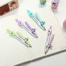 创意金属夹铅笔圆规套装 - 学生考试专用绘图工具 - 简易多功能圆规（随机款式） - 彩色 - 查看 6