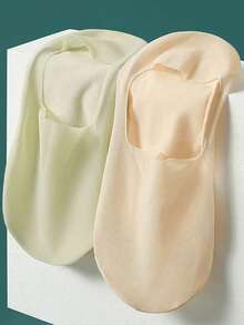 5 Pairs Of Women's Socks Fit Seamlessly, Comfortable And Ultra-Thin Solid Color Design, Easy, Elegant And Invisible - Multicolor - View 6