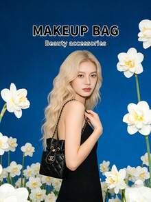 CHANEL 女士经典黑金绗缝抽绳水桶包，复古金链单肩斜挎包，适合日常通勤和送礼 - 黑金色 - 查看 3