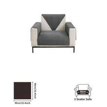 1pc Solid Color Corn Fleece Sofa Cover, Plush Granule Design Comfortable Sofa Cushion, Suitable For Single, Loveseat, 3-Seater, 4-Seater And Sectional Sofas - Multicolor - View 13