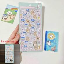 1张动漫卡通贴纸，可爱小猫动物贴纸，可重复使用防水贴纸，DIY手工贴纸，适用于DIY手机壳、DIY笔记本贴纸、DIY工艺品、笔记本电脑、礼品包装、派对装饰，完美的节日礼物，送给粉丝和朋友的礼物（款式随机） - 彩色 - 查看 11
