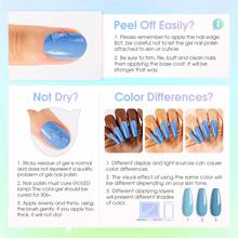 ROSALIND 24 Pcs Gel Nail Polish Green Pink Blue White Gel Polish With Base Top Matt Glitter Top Coat Nail Polish Gel Set For Women As Valentine's Day Or Other Festival Gift - 5ml/0.17oz*24pcs - 查看 8