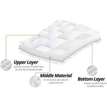Aafan Hotel Quality Mattress Topper 10cm / 4 Inch Thick Deep Topper Soft & Fluffy Single Double King - White - View 4