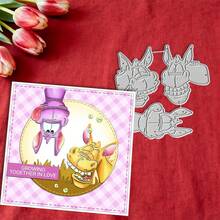 Creative Donkey Dies, DIY Scrapbooking Album And Embossing Stencil, Greeting Card Making Tool, Card Paper Cutting Crafts ,Gift Card Making Template Die Cuts. - Silver - View 5