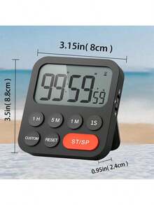 Visual Large-Screen Timer & Alarm Clock - Customizable Settings, Adjustable Volume 12/24H Switchable, Ideal For Kitchen Cooking & Study, Practical Time Management Reminder Tool. - Multicolor - View 4