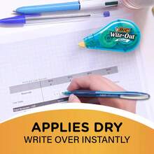 3pk Wite-Out Correction Tape Mini White - BIC: Stationery Office Supplies, 78.6ft - 1 - View 6