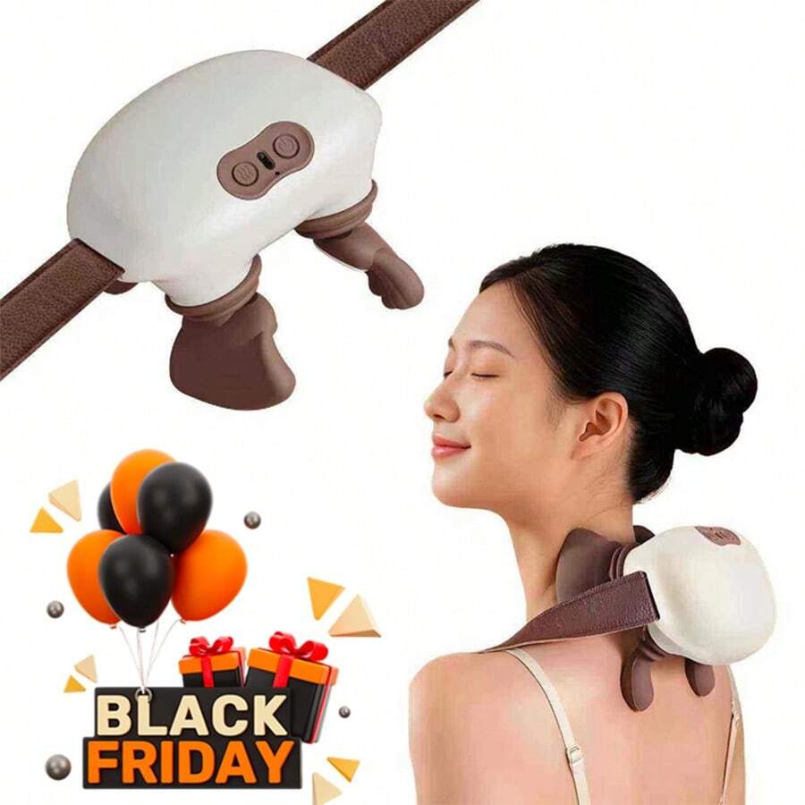 Shoulder Massager – Electric Cervical Massager, Real Hand-Like Muscle Massage For Neck And Shoulders Removable Lightweight  Massager - Màu be - Xem 1