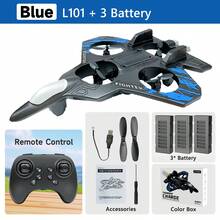 L101 Remote Control Drone - Glider And Fighter Jet Modes, Adjustable Speed, Headless Mode, Colorful Lights, Flip/Hover/Manual Take-Off, Suitable For Indoor/Outdoor Parties, Perfect Gift For Halloween And Christmas (Includes Spare Blades) - Multicolor - View 11