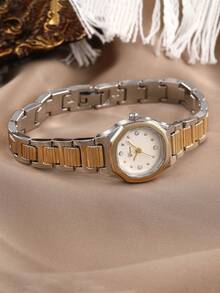 LIANDU LIANDU Vintage, Elegant, Minimalist Style Women's Wrist Watch, Square Dial With Diamond Accents, Stainless Steel Detachable Strap. Suitable For Daily Wear, Birthday Gift, Parties And Holidays. Also An Ideal Choice To Gift To Family And Friends. - 銀色 - 查看 11