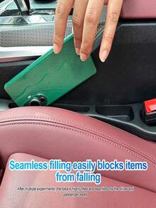 2-Pack Car Seat Gap Organizer With Telescopic Padding & Storage Compartment - Heavy-Duty EVA Foam, Fit For Front/Rear Seats, Cup Holders, Console - Organizer For Phones, Keys, Wallet - Anti-Slip, Scratch-Resistant, Space-Saving Car Interior Organizer - Compatible With All Vehicles, Car Seat Organizer - A - View 6