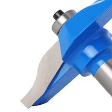 Cuchillo de corte para paneles de puertas azules con mango de 1/2", herramienta para ranurar baquelita, herramienta para cortar paneles de puertas de gabinetes, cabezal de fresado para carpintería - Azul - Ver 8