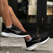 Men's And Women's Tennis Shoes For Gym, Running, Walking - Soft And Comfortable - Immediate Shipping - Special Offer - Free Shipping - 黑色 - 查看 4