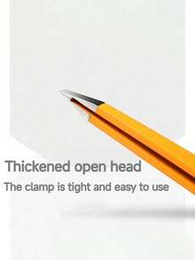 1支高精度眉镊，脱毛钳，斜口眉夹，用于拔除毛发，面部脱毛夹，化妆美容工具，眉镊面部脱毛器，适用于眉毛、细小毛发、胡须，家用、沙龙和美容院均可使用 - 彩色 - 查看 7