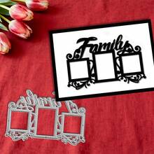 创意家庭模具，DIY剪贴簿相册和压花模板，贺卡制作工具，卡片纸切割工艺品，礼品卡制作模板模切。 - 銀色 - 查看 5