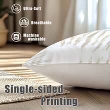 MEMNUN Bộ 4 vỏ gối trang trí hiện đại đơn giản họa tiết trà sữa, lá nhiệt đới và hình học (không kèm ruột gối), kích thước 17.7*17.7in (45*45cm)/19.69*19.69in (50*50cm)/15.75*15.75in (40*40cm), [in một mặt]. Vỏ gối trang trí nhà hiện đại bằng polyester, thích hợp cho ghế sofa, giường, phòng khách, phòng ngủ, xe hơi, văn phòng, khách sạn, phù hợp cho mọi mùa, món quà hoàn hảo cho gia đình và bạn bè. - Nhiều màu - Xem 6